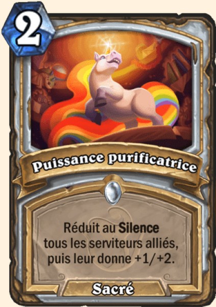 Puissance purificatrice carte Hearthstone