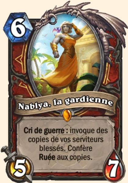 Nablya, la gardienne carte Hearhstone