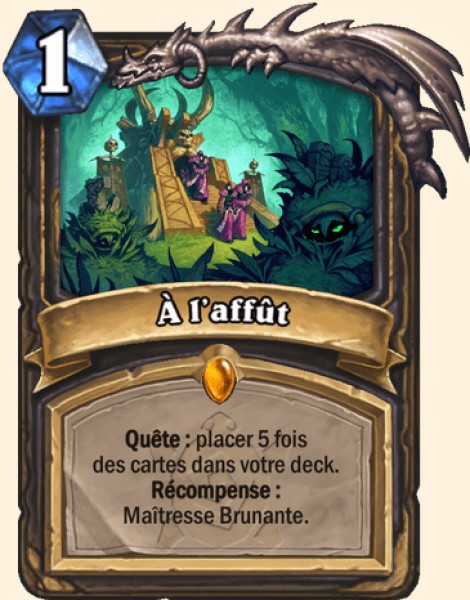 A l'affut carte Hearhstone