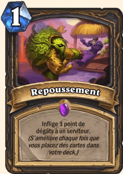 Repoussement carte Hearhstone