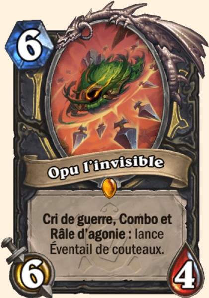 Opu l'invisible carte Hearhstone