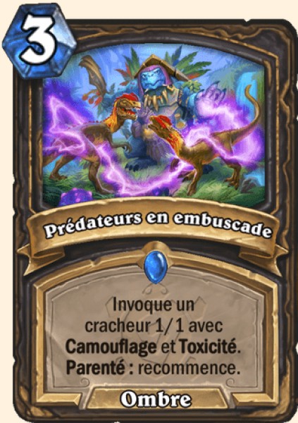 Predateurs en embuscade carte Hearhstone