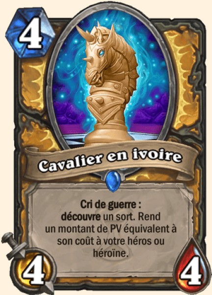 Cavalier en ivoire - Carte Karazhan Hearthstone