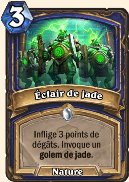 Eclair de jade carte Hearhstone