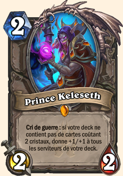 Prince Keleseth carte Hearthstone