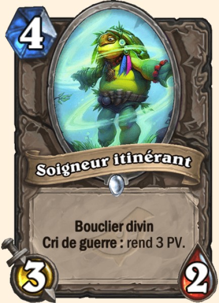 Soigneur itinerant carte Hearhstone