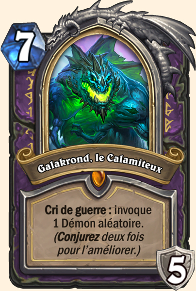 Galakrond, le Calamiteux carte Hearhstone