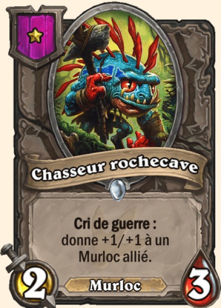 Chasseur rochecave Carte Champs de bataille Hearthstone