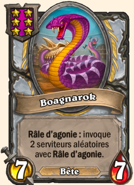 Boagnarok carte Hearhstone