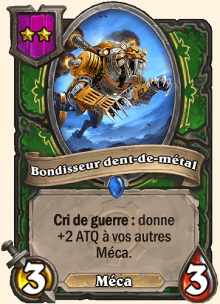 Bondisseur dent-de-metal carte Hearhstone