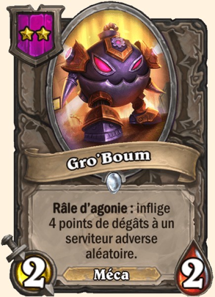 Gro’Boum carte Hearhstone