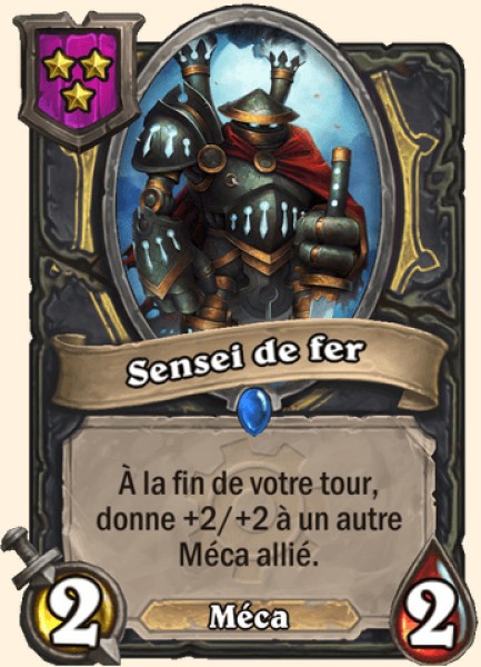 Sensei de fer carte Hearhstone