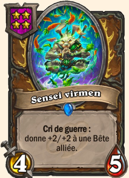 Sensei virmen carte Hearhstone