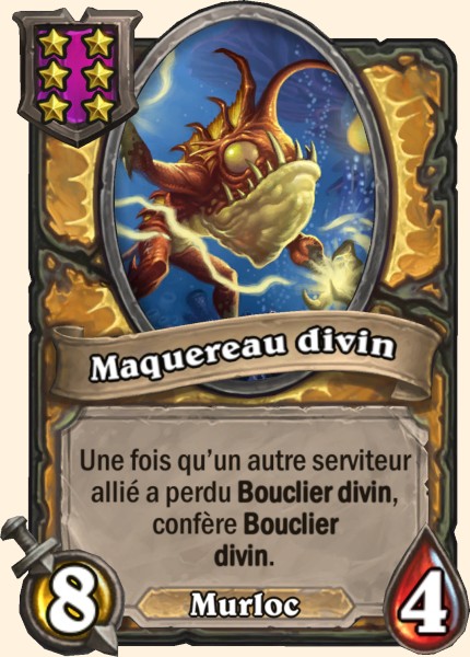 Maquereau divin carte Hearthstone