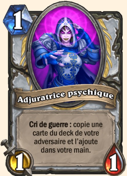 Adjuratrice psychique carte Hearhstone