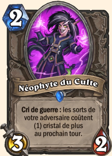 Neophyte du Culte carte Hearhstone