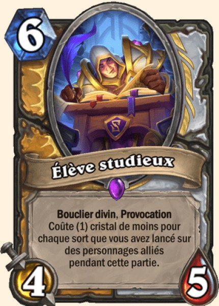 Eleve devot carte Hearhstone