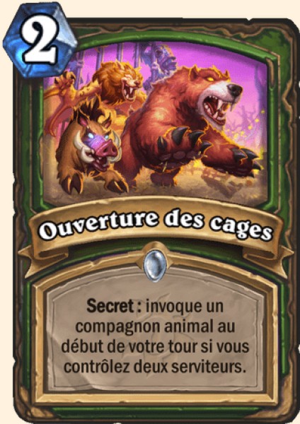 Ouvrir les cages carte Hearhstone