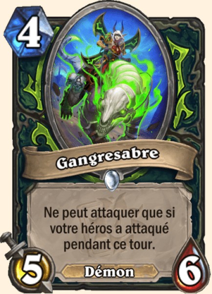 Gangresabre carte Hearhstone