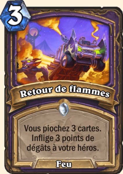 Retour de flammes carte Hearhstone