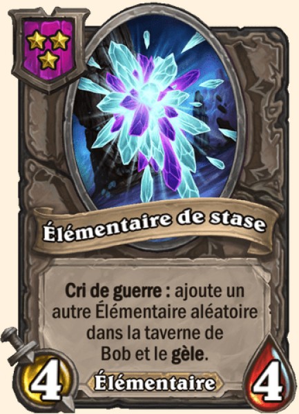 Elementaire de stase carte Hearhstone