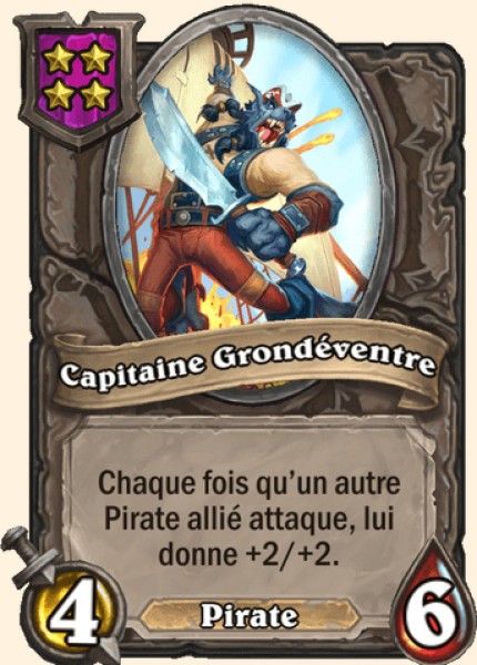 Capitaine Grondéventre carte Hearthstone