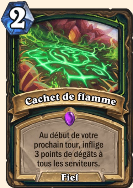 Sigil de feu carte Hearhstone