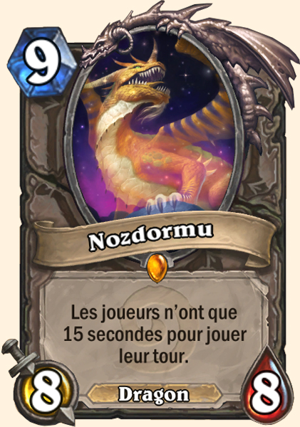 Nozdormu carte Hearhstone