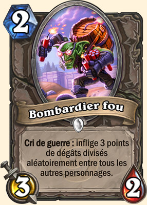 Bombardier fou carte Hearhstone