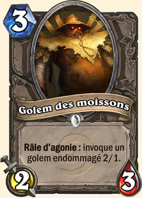 Golem des moissons carte Hearhstone