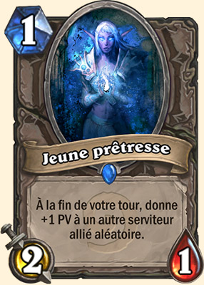 Jeune pretresse carte Hearhstone