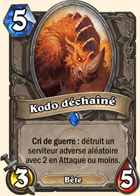 Kodo dechaine carte Hearhstone