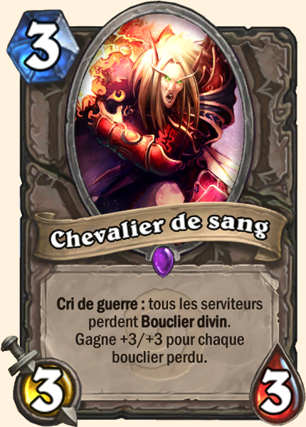 Chevalier de sang carte Hearhstone