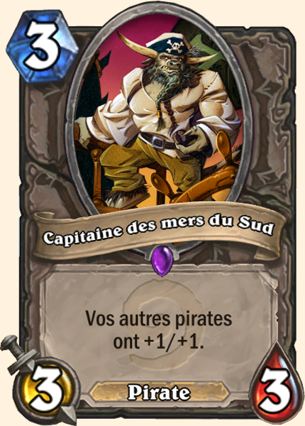 Capitaine des mers du Sud carte Hearhstone