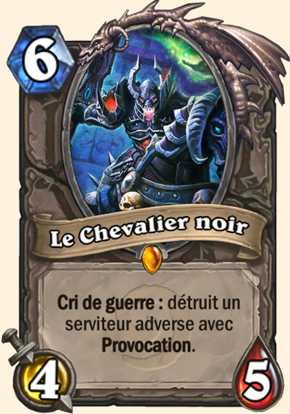 Le Chevalier noir carte Hearhstone