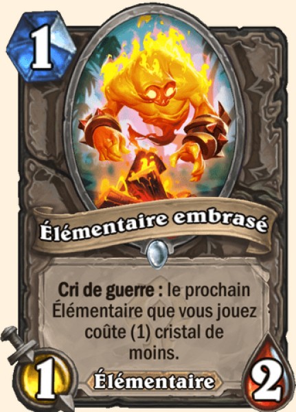 Elementaire embrase carte Hearhstone