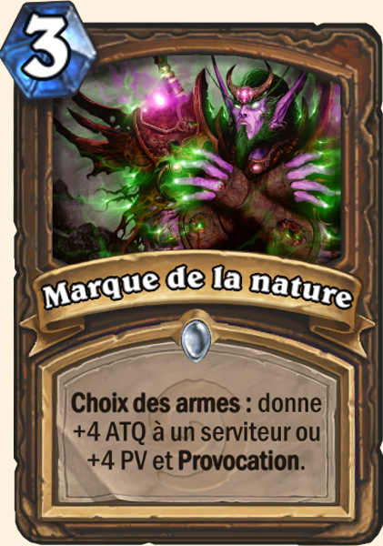 Marque de la nature carte Hearhstone