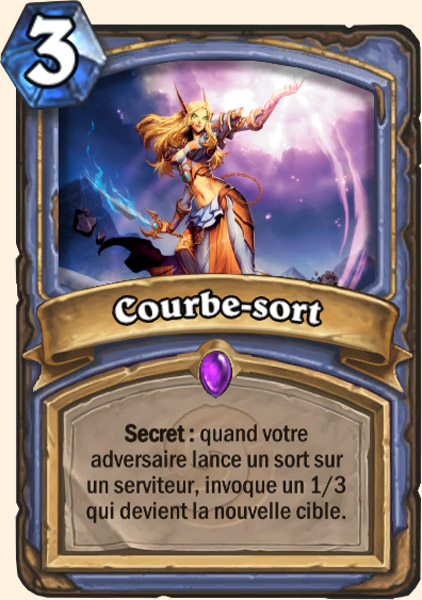 Courbe-sort carte Hearhstone