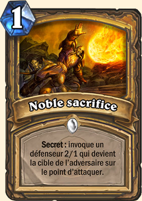 Noble Sacrifice carte Hearhstone