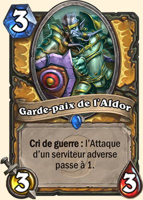 Garde-paix de l'Aldor carte Hearhstone