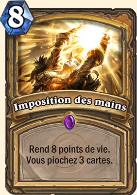 Imposition des mains carte Hearhstone