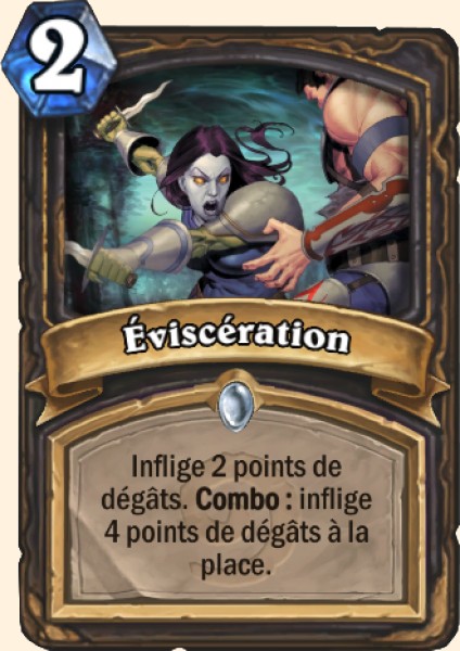 Evisceration carte Hearhstone