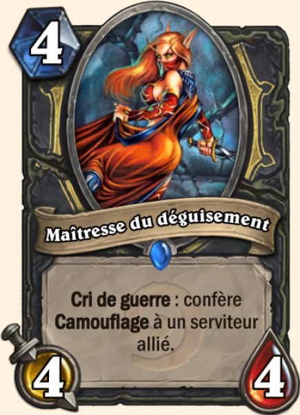 Maitresse du deguisement carte Hearhstone