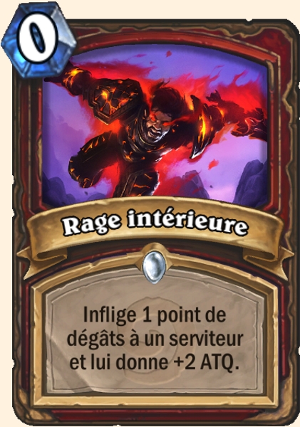 Rage interieure carte Hearhstone