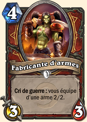 Fabricante d'armes carte Hearhstone