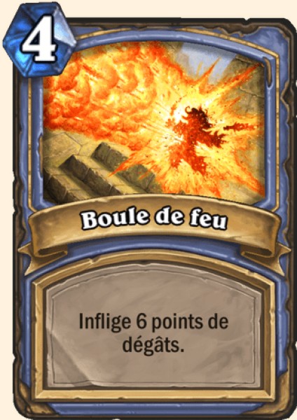 Boule de feu carte Hearhstone