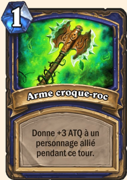 Arme croque-roc carte Hearhstone