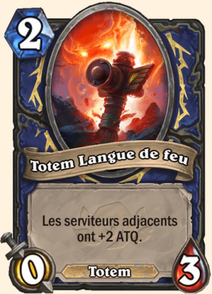 Totem Langue de feu carte Hearhstone