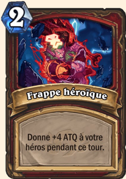 Frappe heroique carte Hearhstone