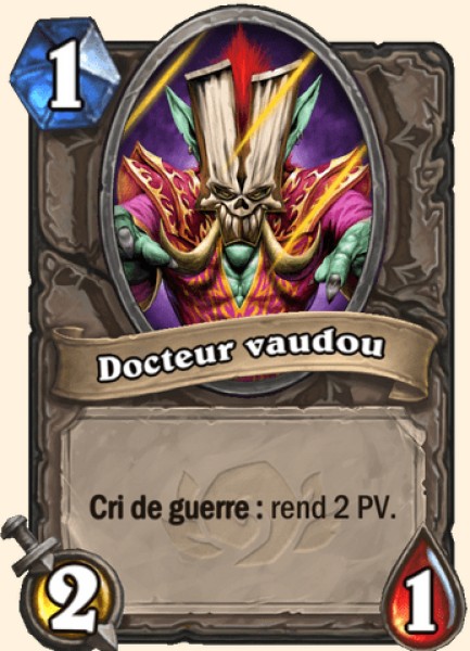 Docteur vaudou carte Hearhstone